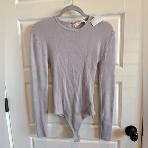 NWT ASTR The Label Open Back Sweater Bodysuit